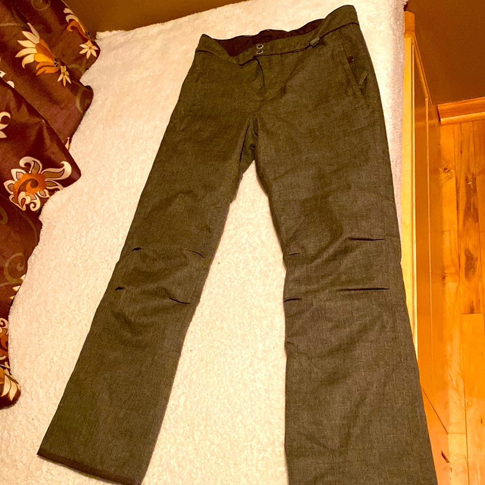 Ski snowboard pants size 10 LOLE brown/black EUC